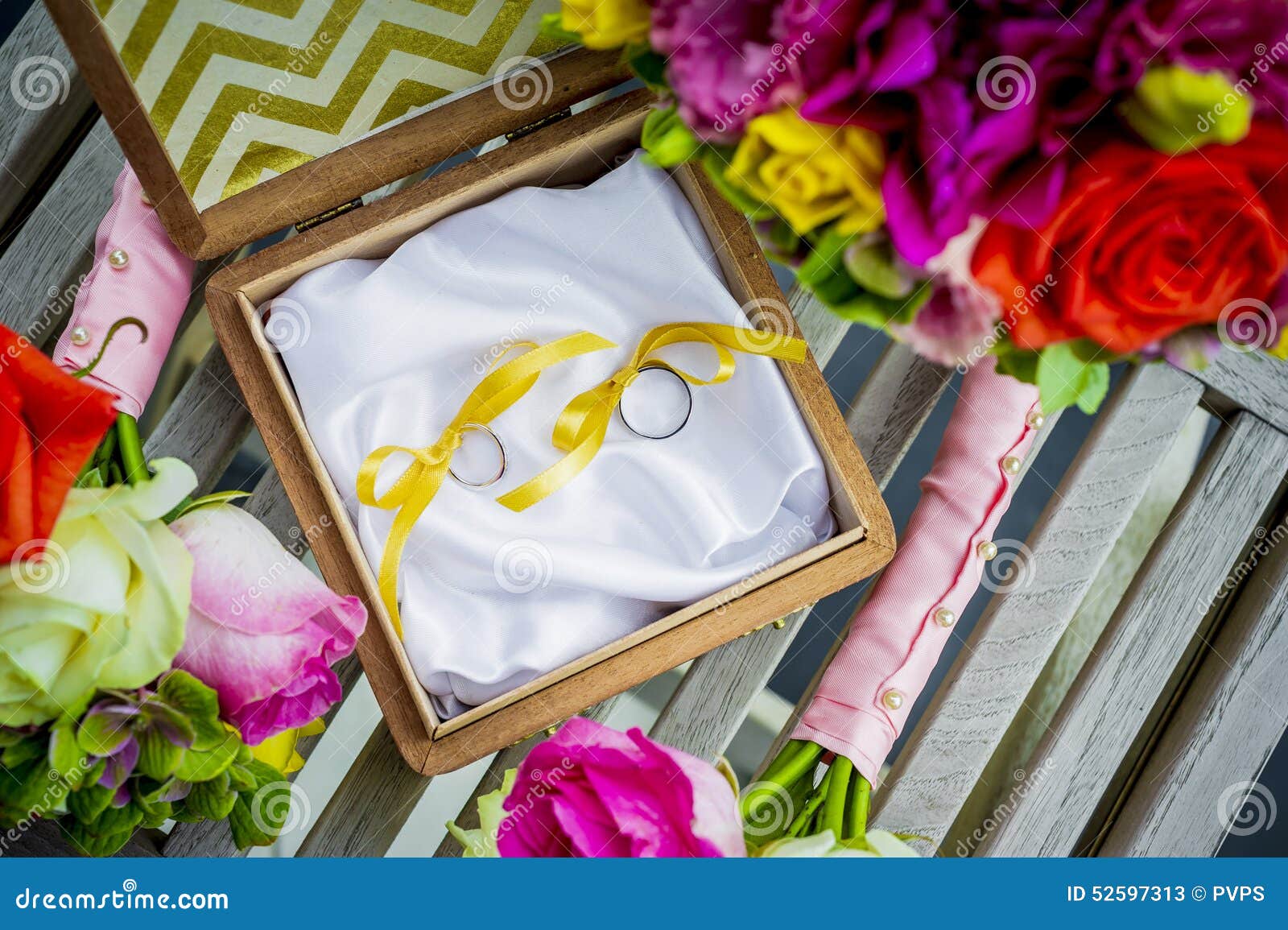 Decoration for the Wedding Rings Stock Image Image of beauty, flowers