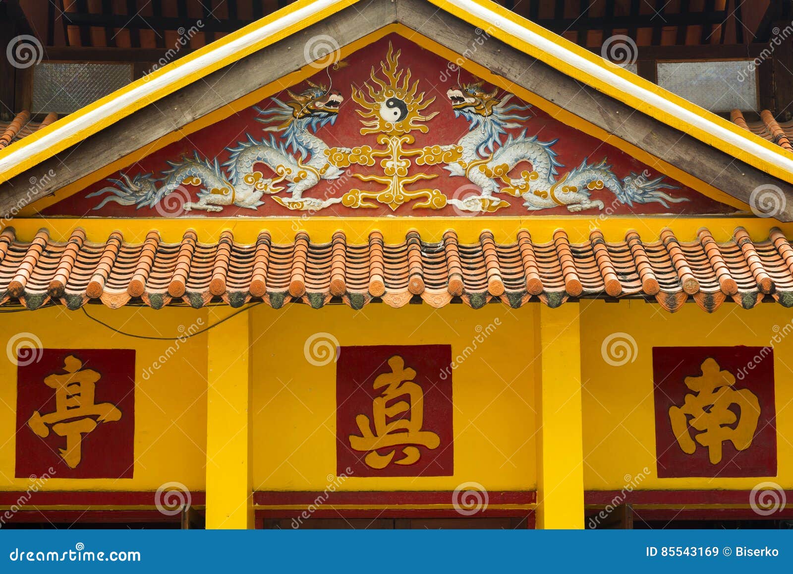 Decorations at Chinese Temple Stock Image Image of custom, temple