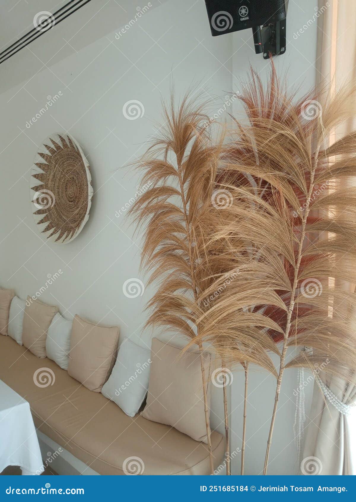 Decorations on Walls with Natural Artifacts Stock Photo Image of
