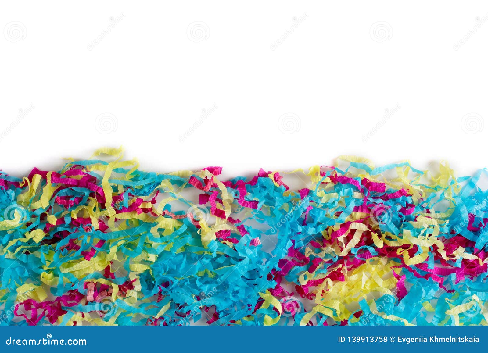 Decorative Abstract Background of Colored Paper on a White Background