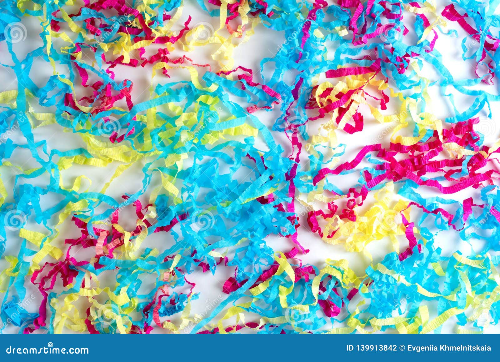 Decorative Abstract Background of Colored Paper on a White Background