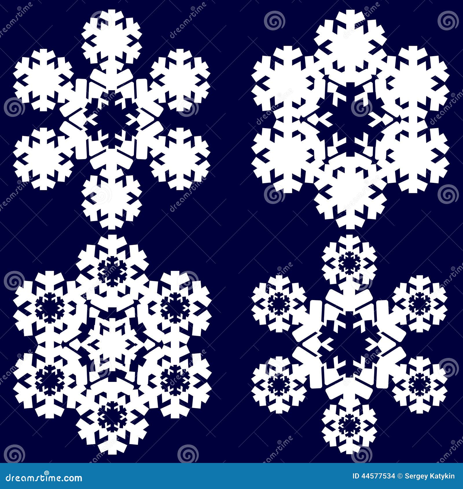decorative abstract snowflake.