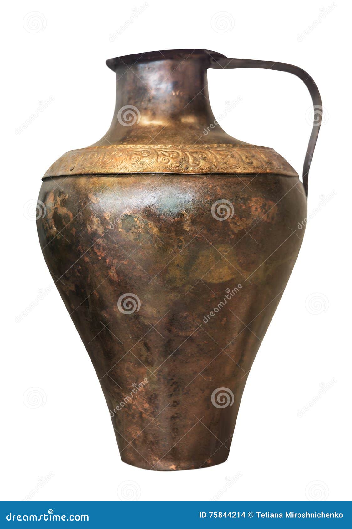 Decorative Antique Bronze Vase Stock Photo Image of decorated