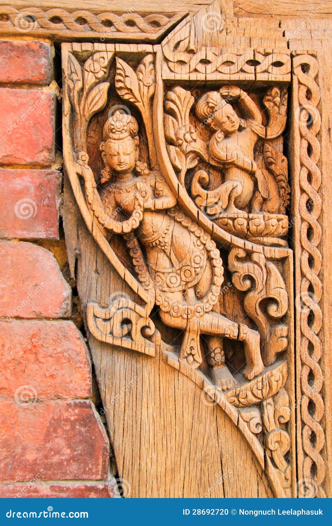 Decorative Arts from Wood in Nepal Stock Photo Image of outdoor
