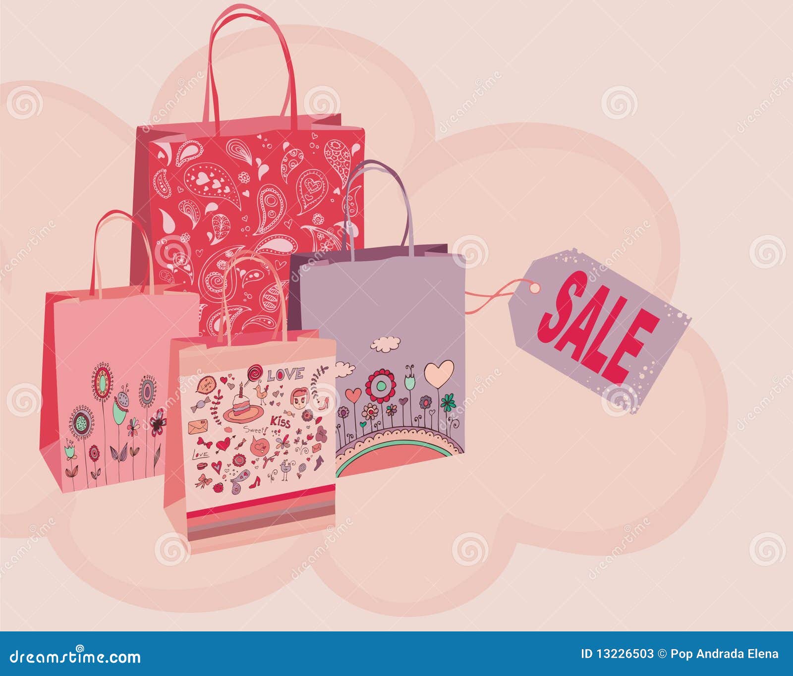 Decorative bags stock vector. Illustration of autumn 13226503
