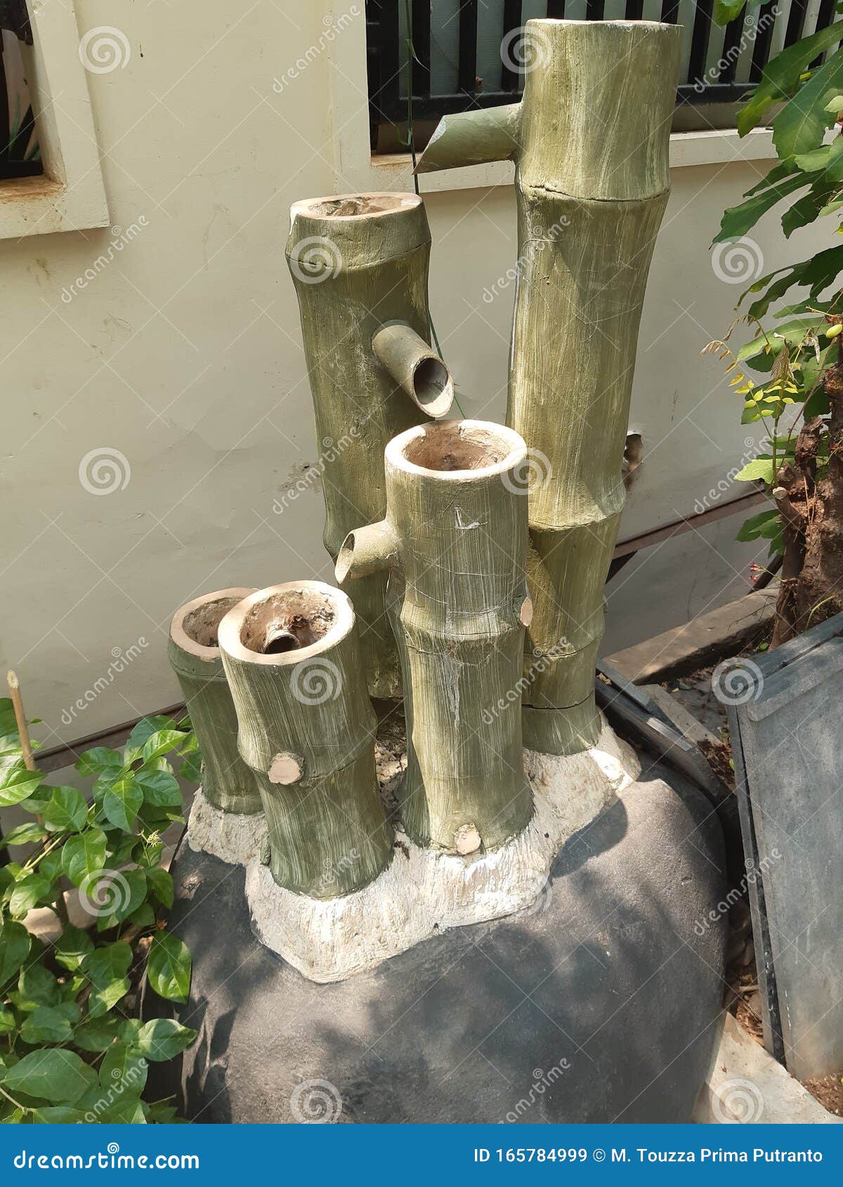 Decorative Bamboo Garden Accessories Stock Image Image of object