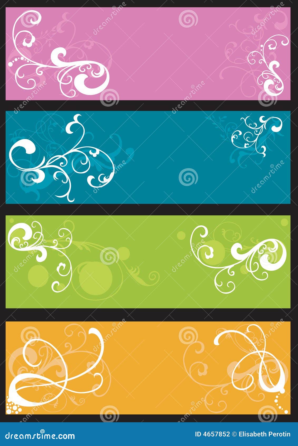 Decorative banners stock vector. Illustration of template 4657852