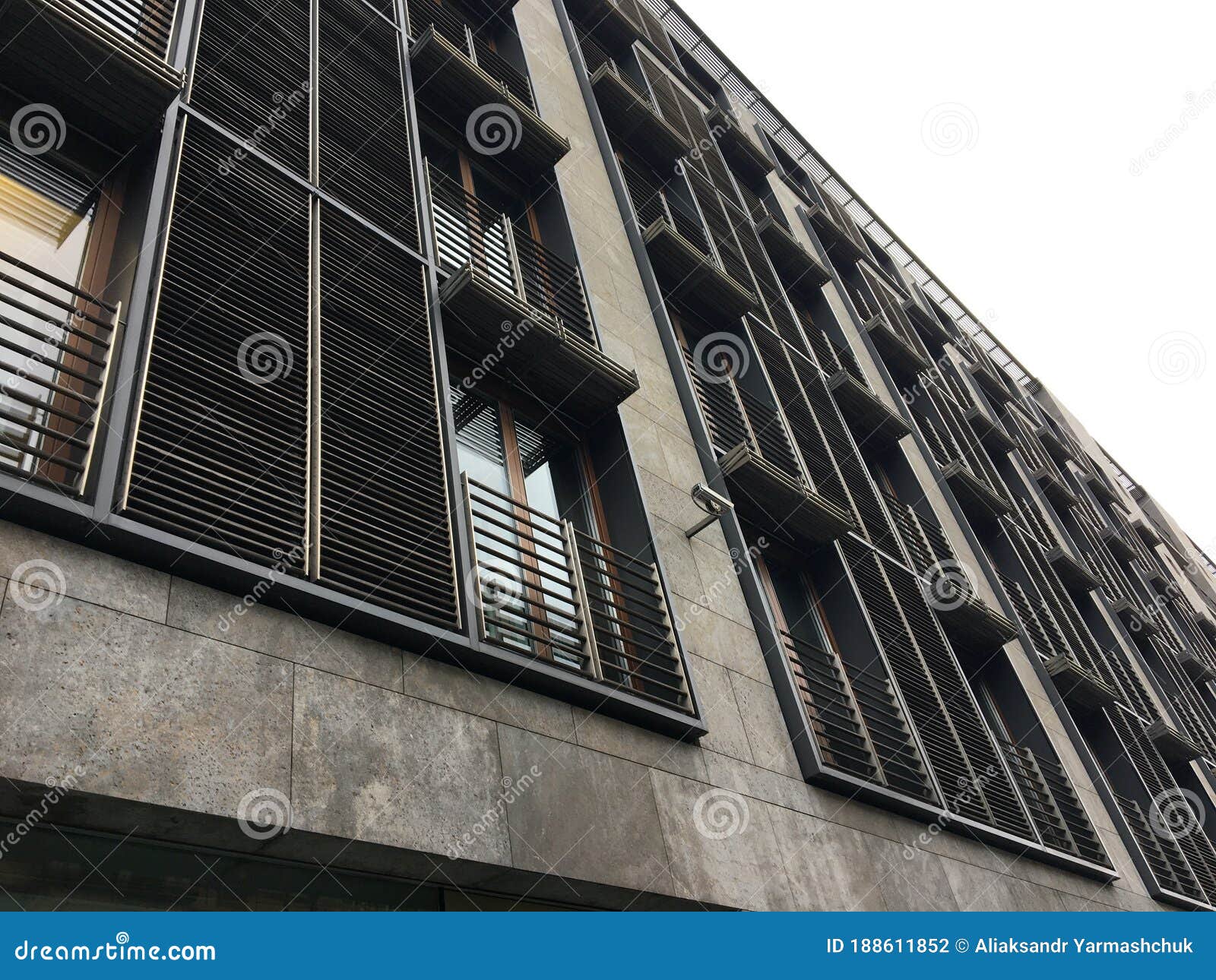 Decorative Bars on the Windows of the Building Stock Photo Image of