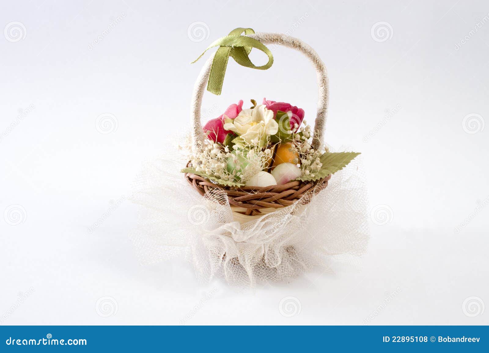 Decorative Basket of Flowers Stock Photo Image of celebration, basket