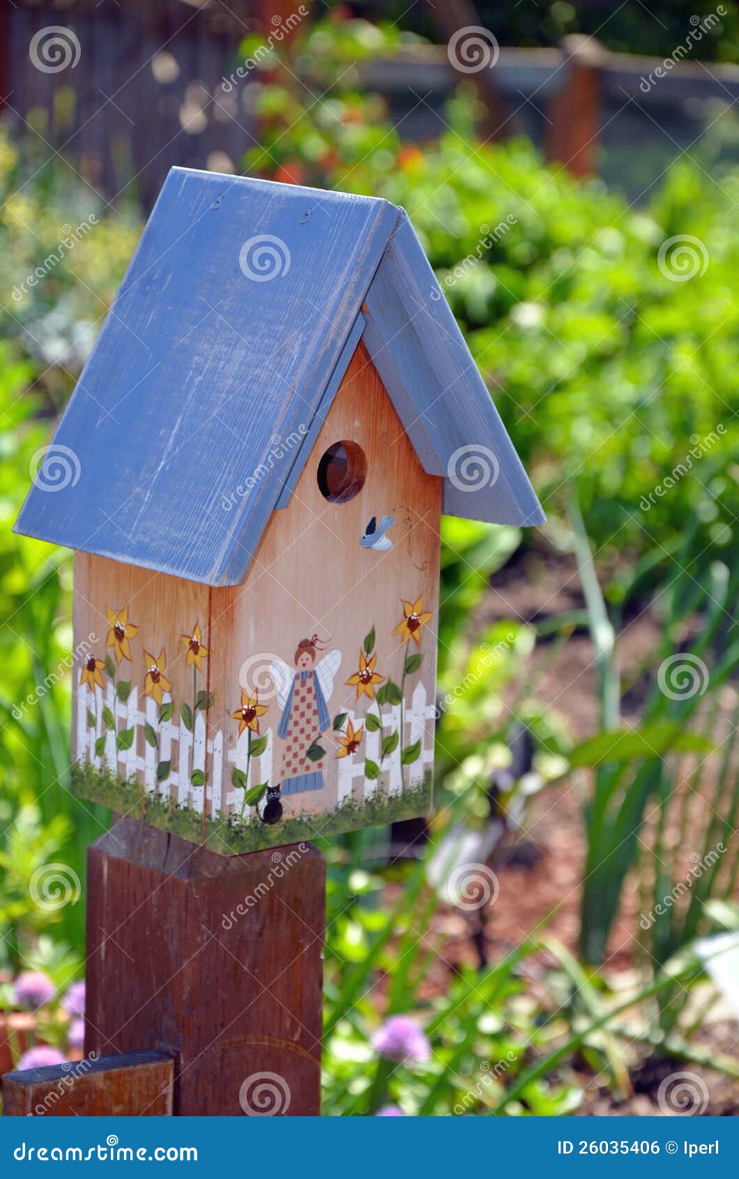 Decorative birdhouse stock photo. Image of house, colorful 