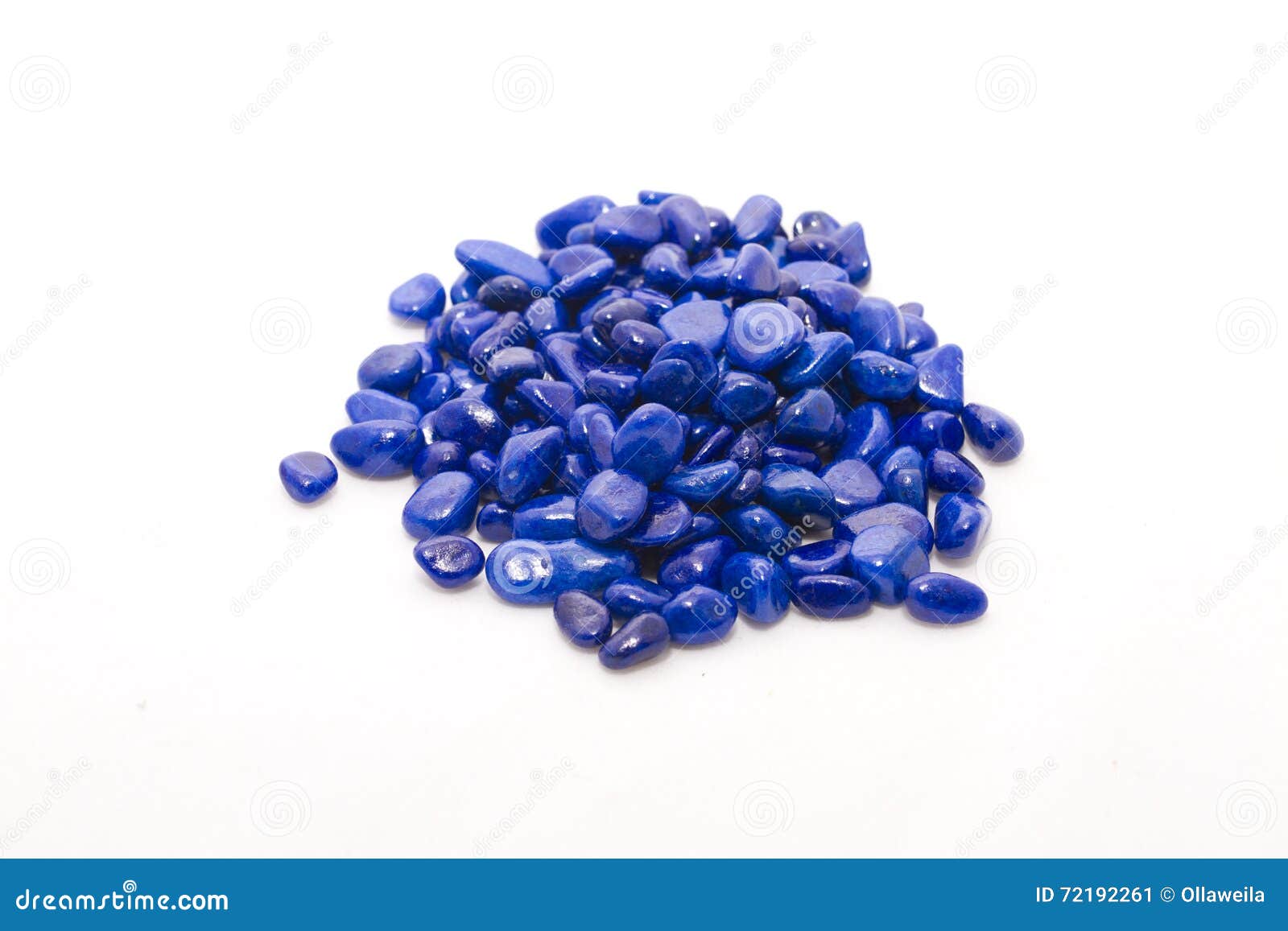 Decorative Blue Stones on White Background Stock Image Image of stone
