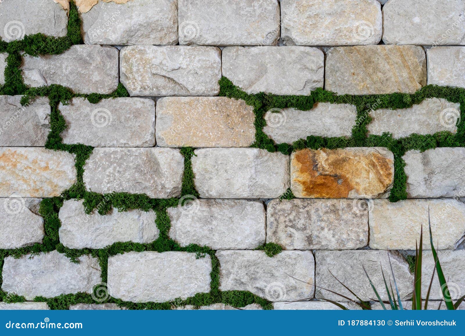 Decorative Brick Wall. Modern Design Stock Photo Image of closeup