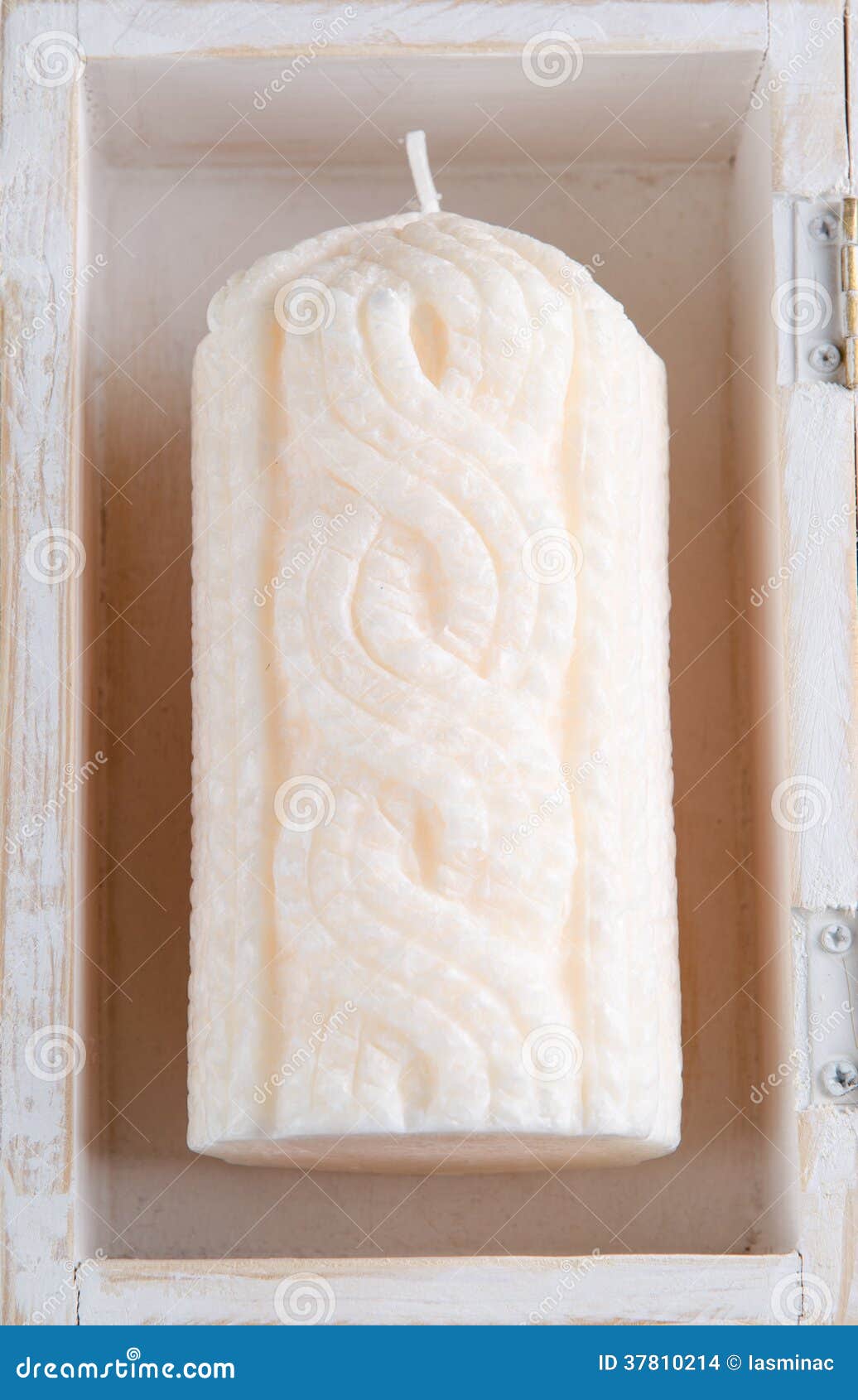 Decorative candle stock photo. Image of beautiful, white 37810214