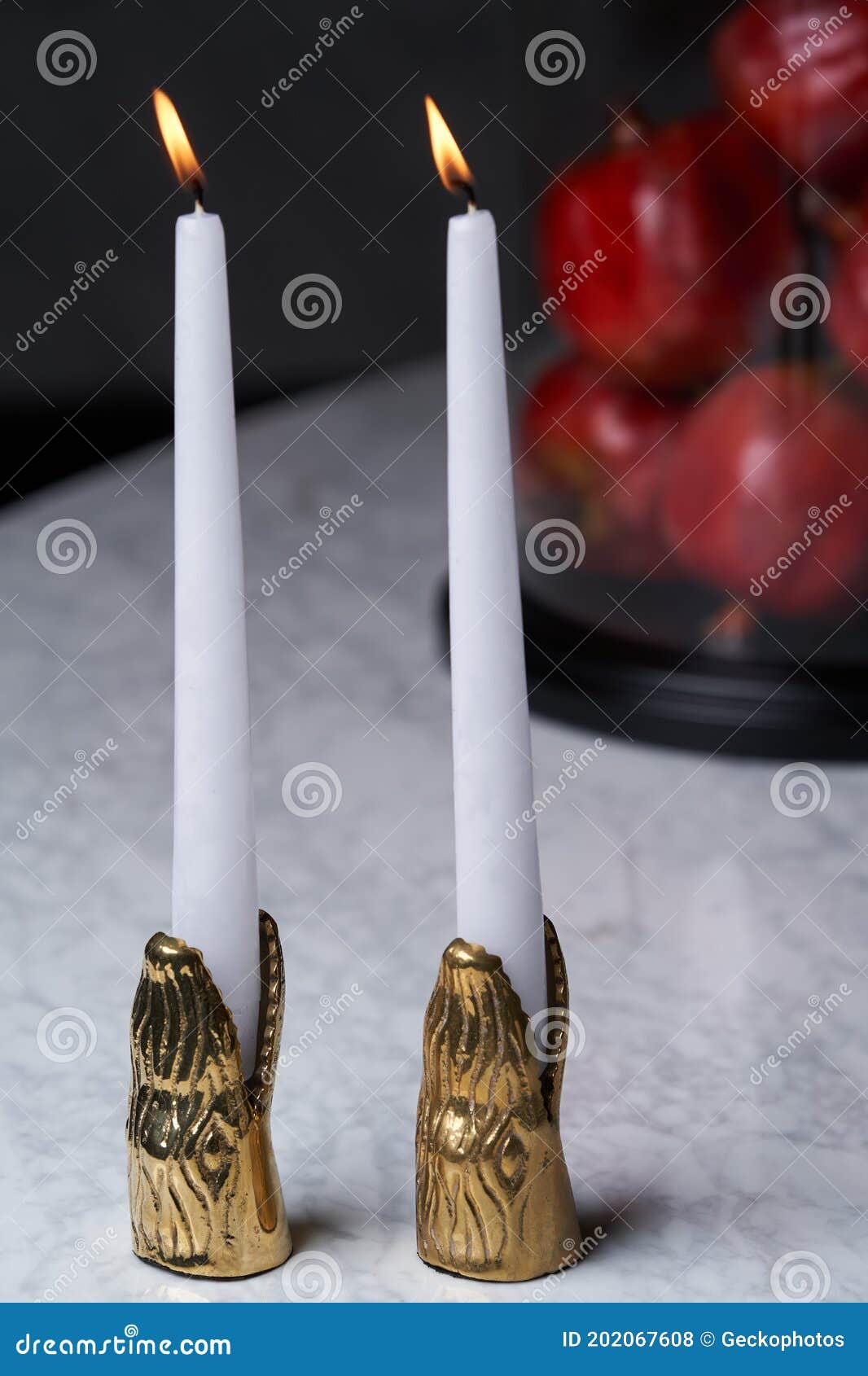 Decorative Candles for Home Interior Decoration Stock Photo - Image of ...