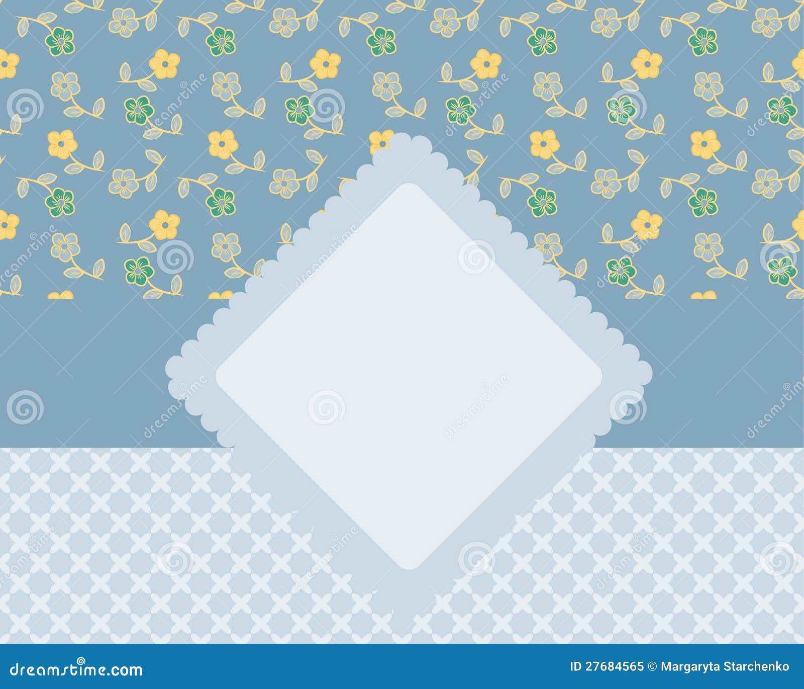 Decorative card stock vector. Illustration of card, foliage 27684565