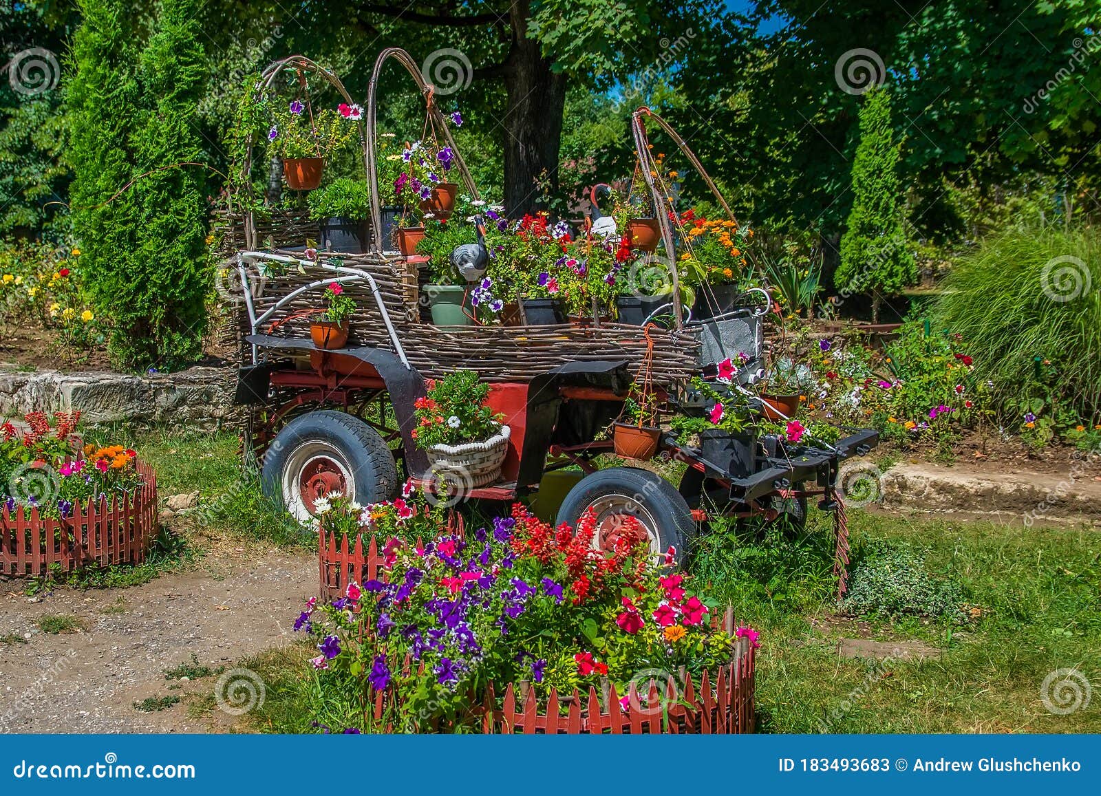 Decorative Cart In Bedroom