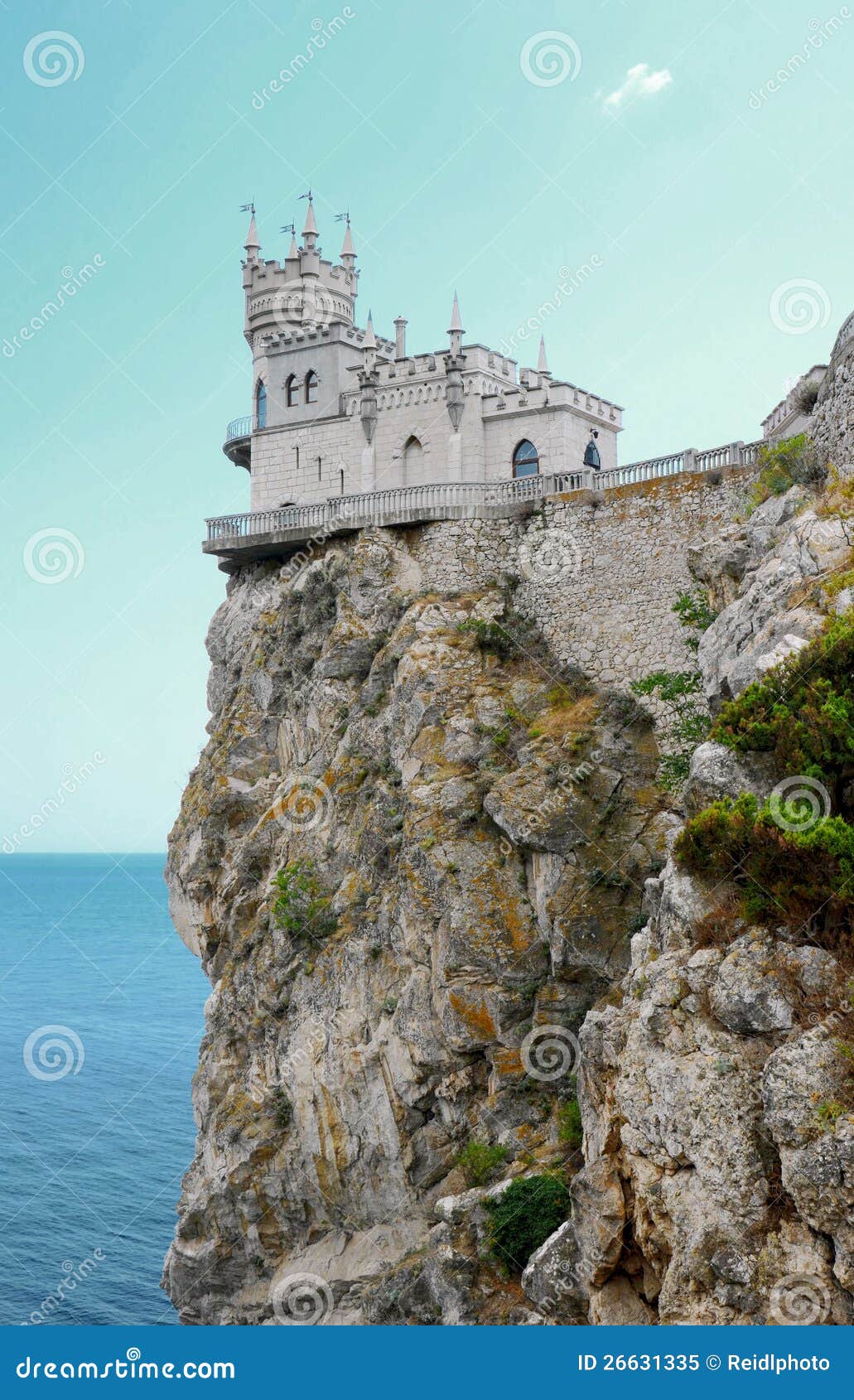 Decorative Castle Swallow's Nest. Stock Image - Image of architecture
