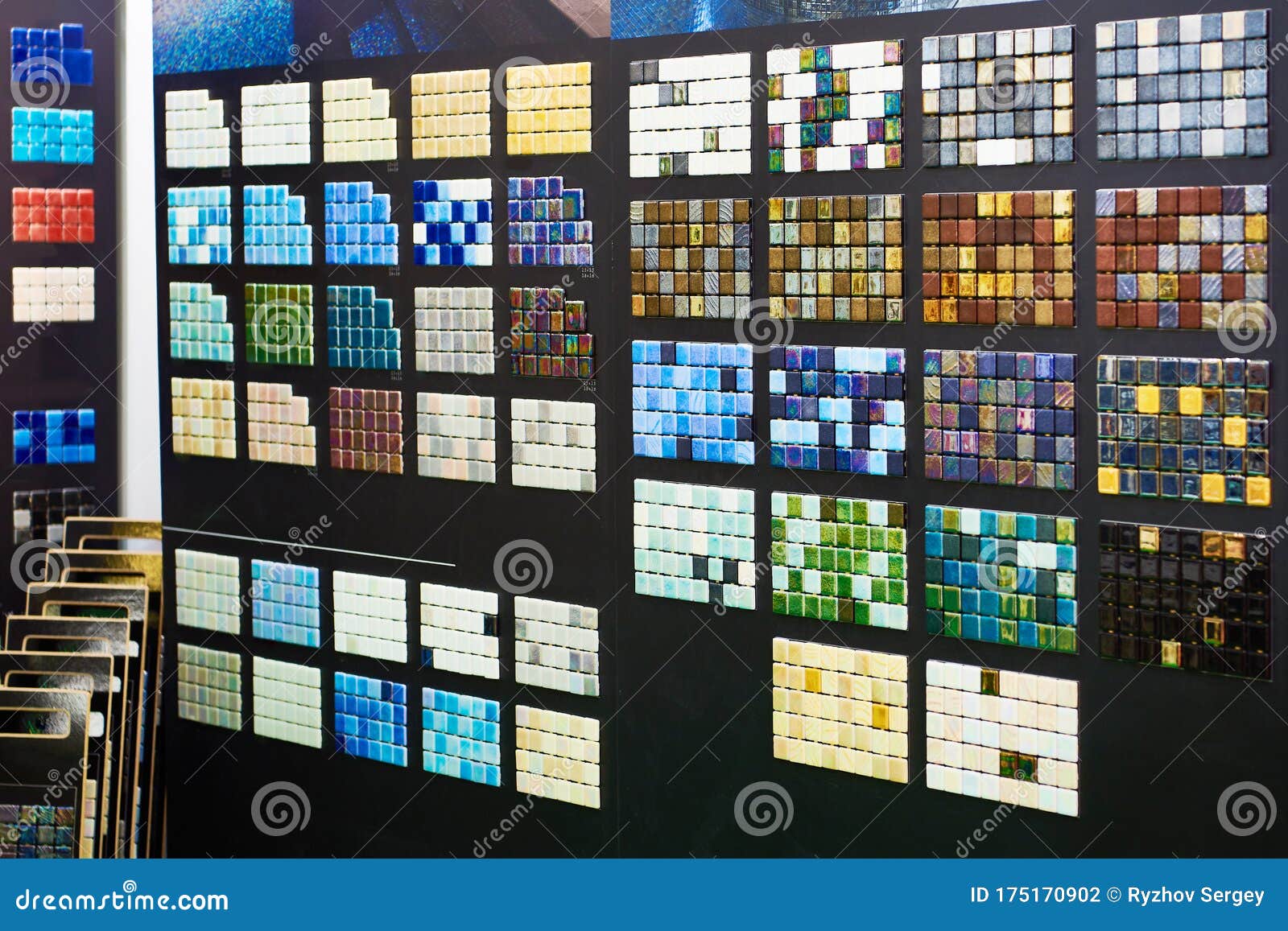 Decorative Ceramic Wall Tiles in Shop Stock Photo Image of panel