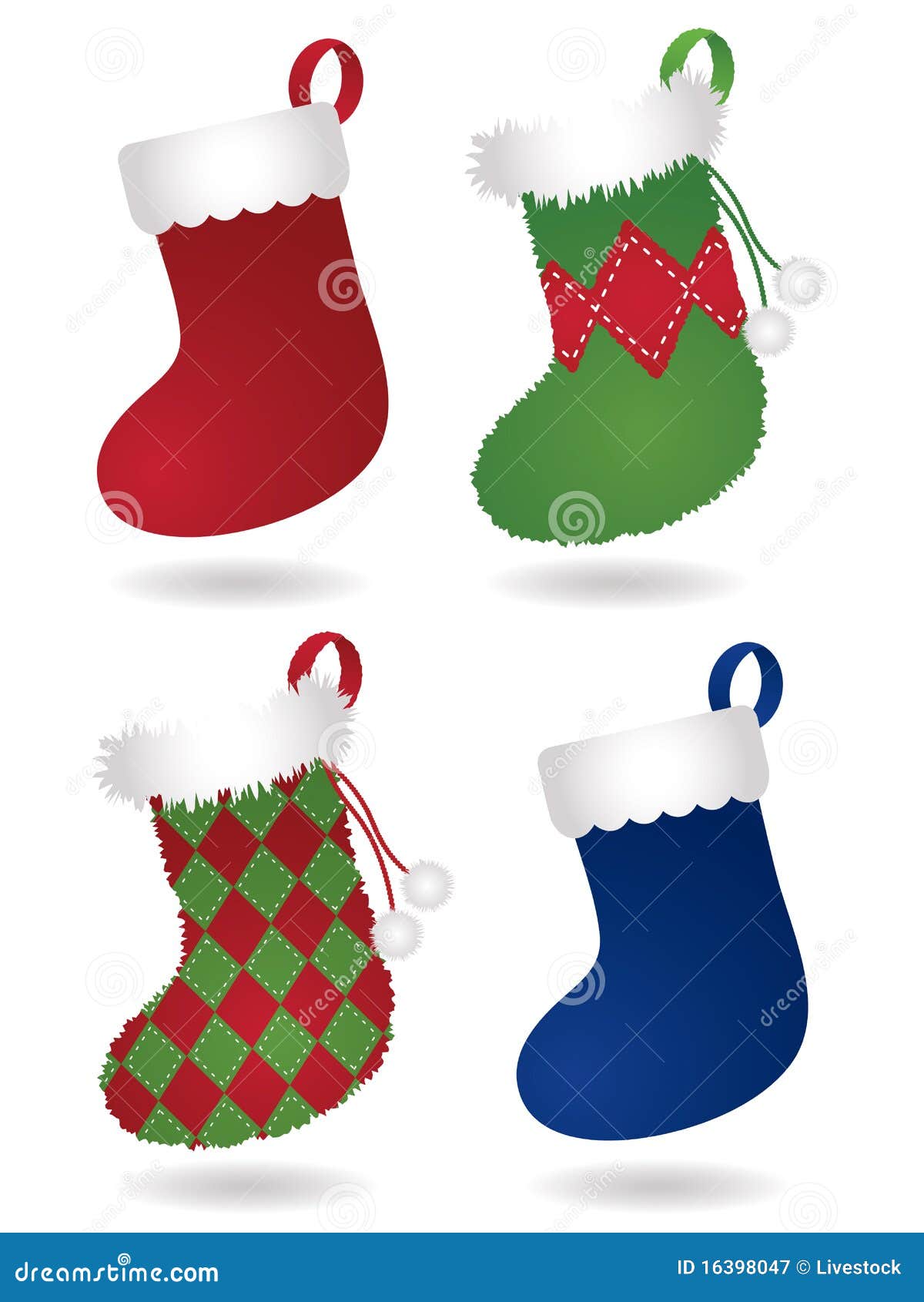Decorative Christmas Stockings Royalty Free Stock Photography - Image ...