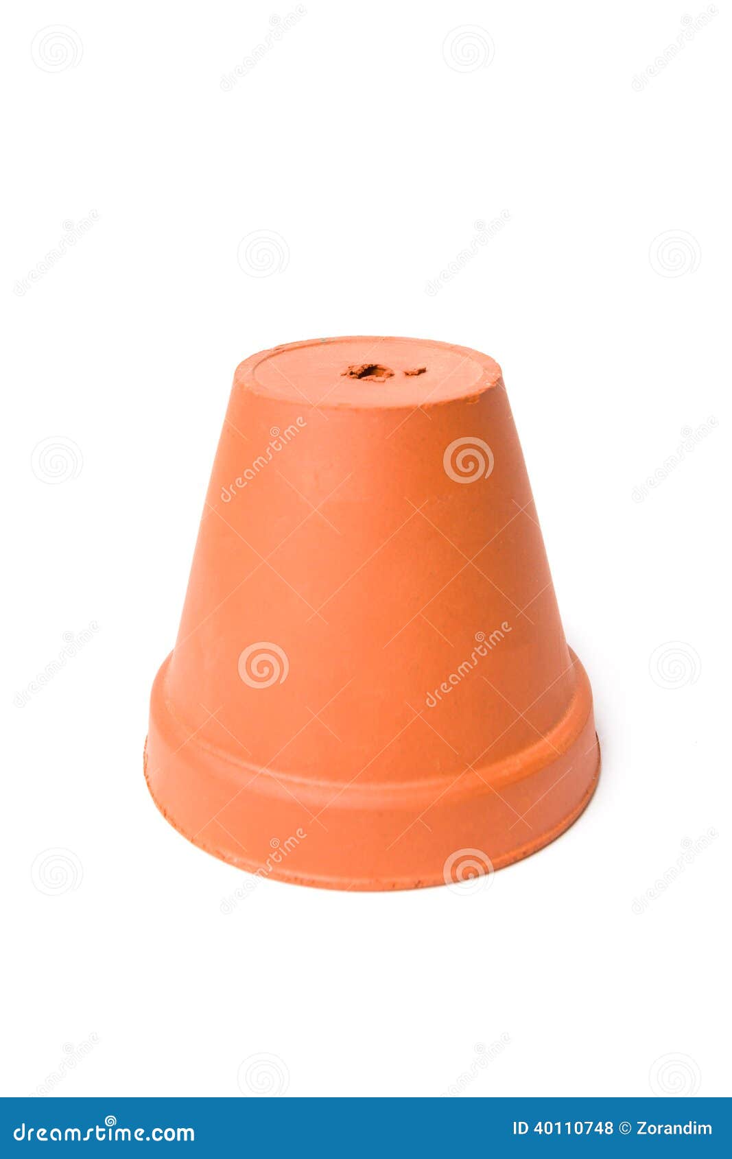 Decorative Clay Flower Pots on the White Stock Photo Image of