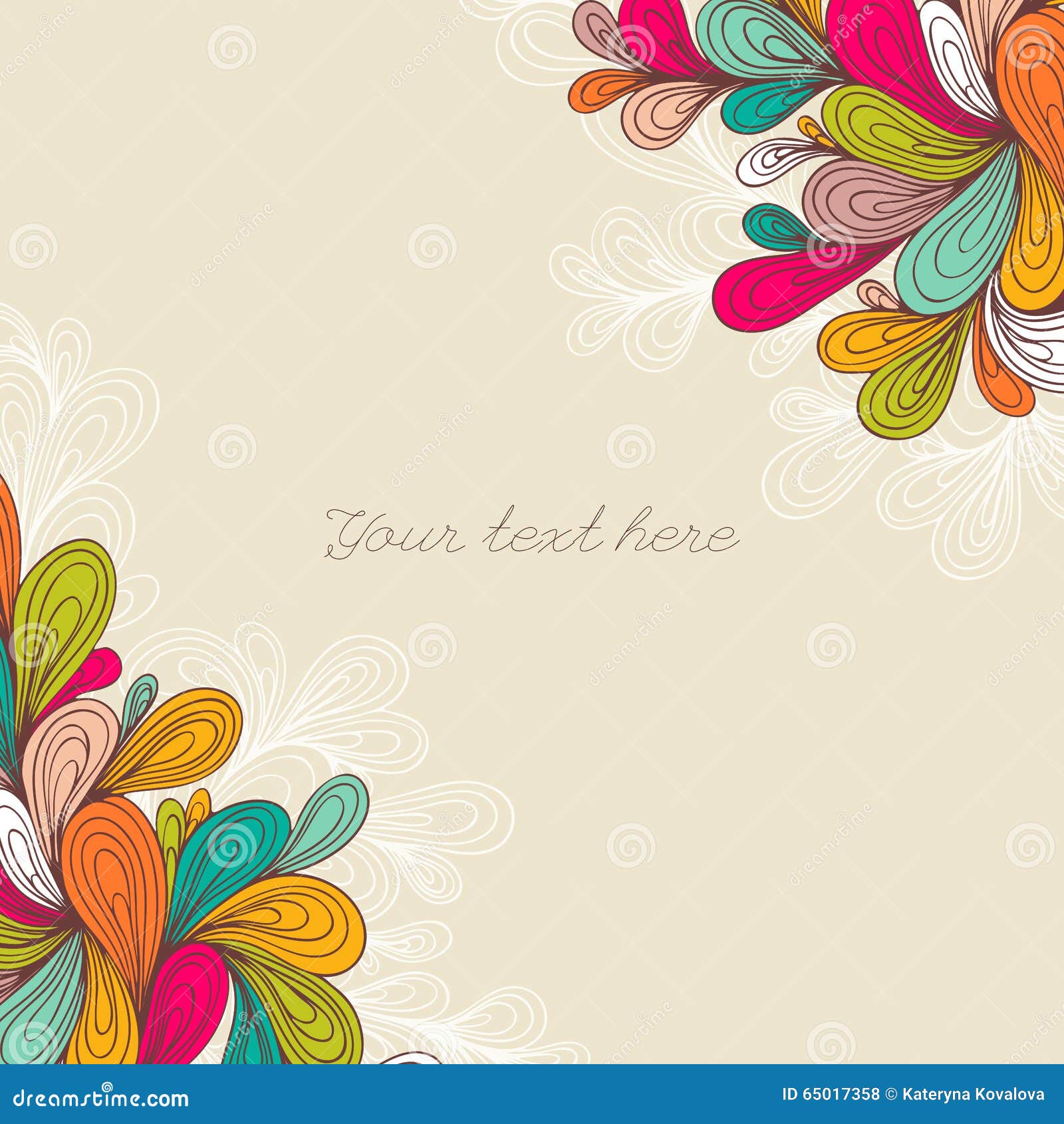 Decorative Color Element Border. Stock Vector - Illustration of decoration,  card: 65017358
