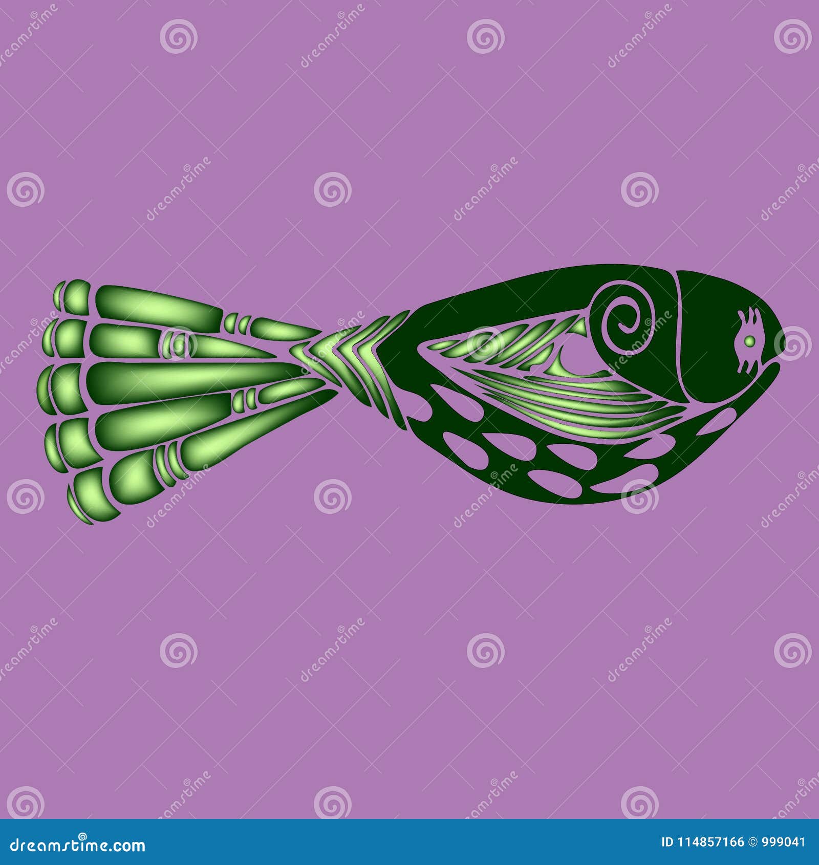 Download Decorative Colored Fish 3d Vector Illustration Eps10 Stock Vector - Illustration of dragonflies ...