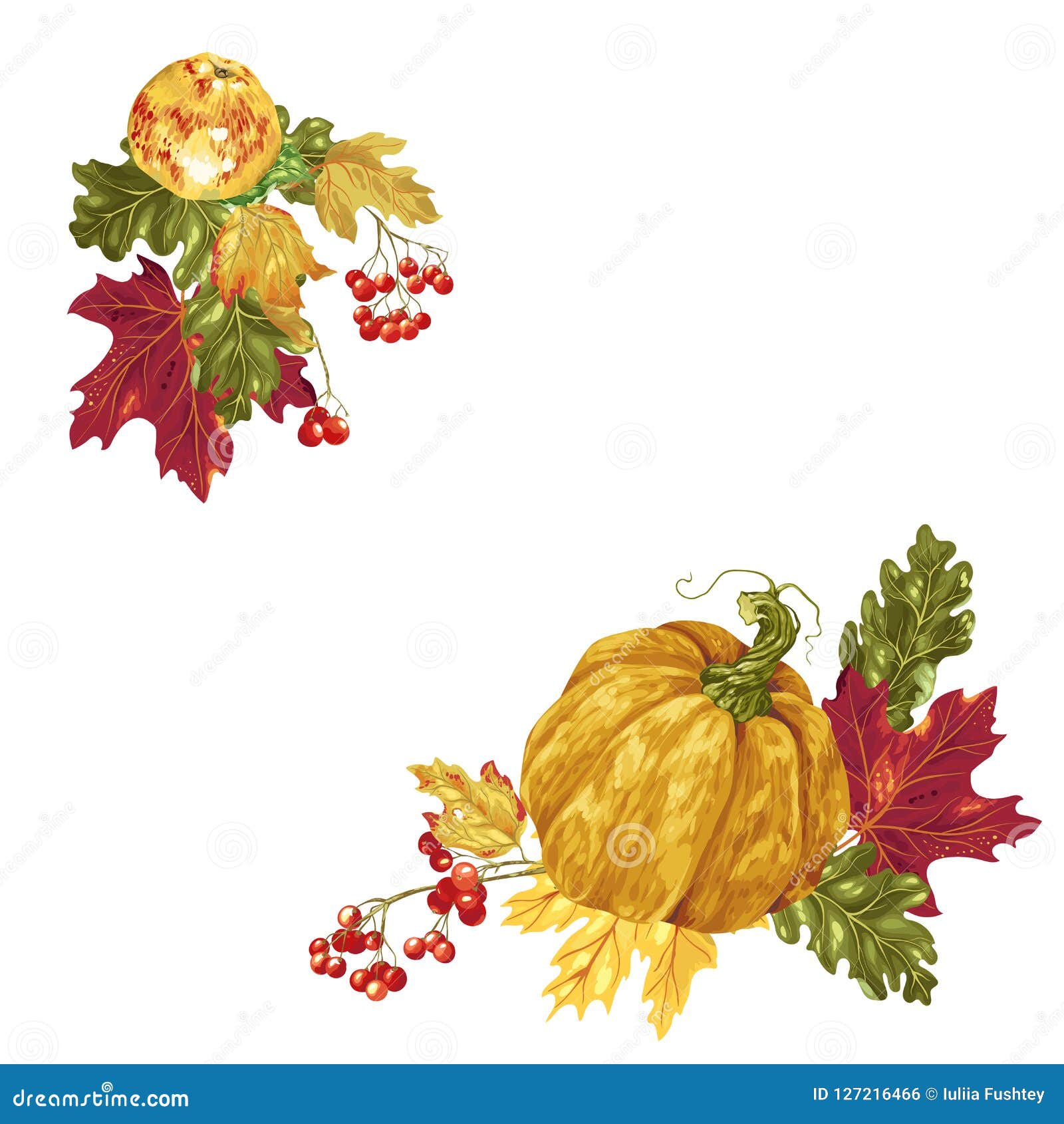 Download Decorative Corner Frame Elements In Vector With Autumn ...