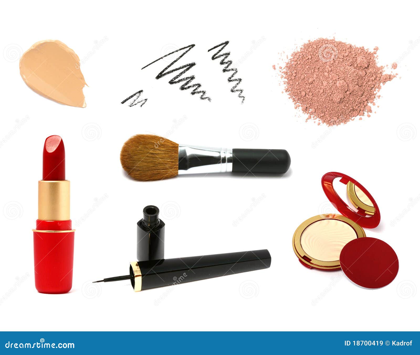 Decorative Cosmetic Product Samples Stock Image Image of eyeliner, women 18700419