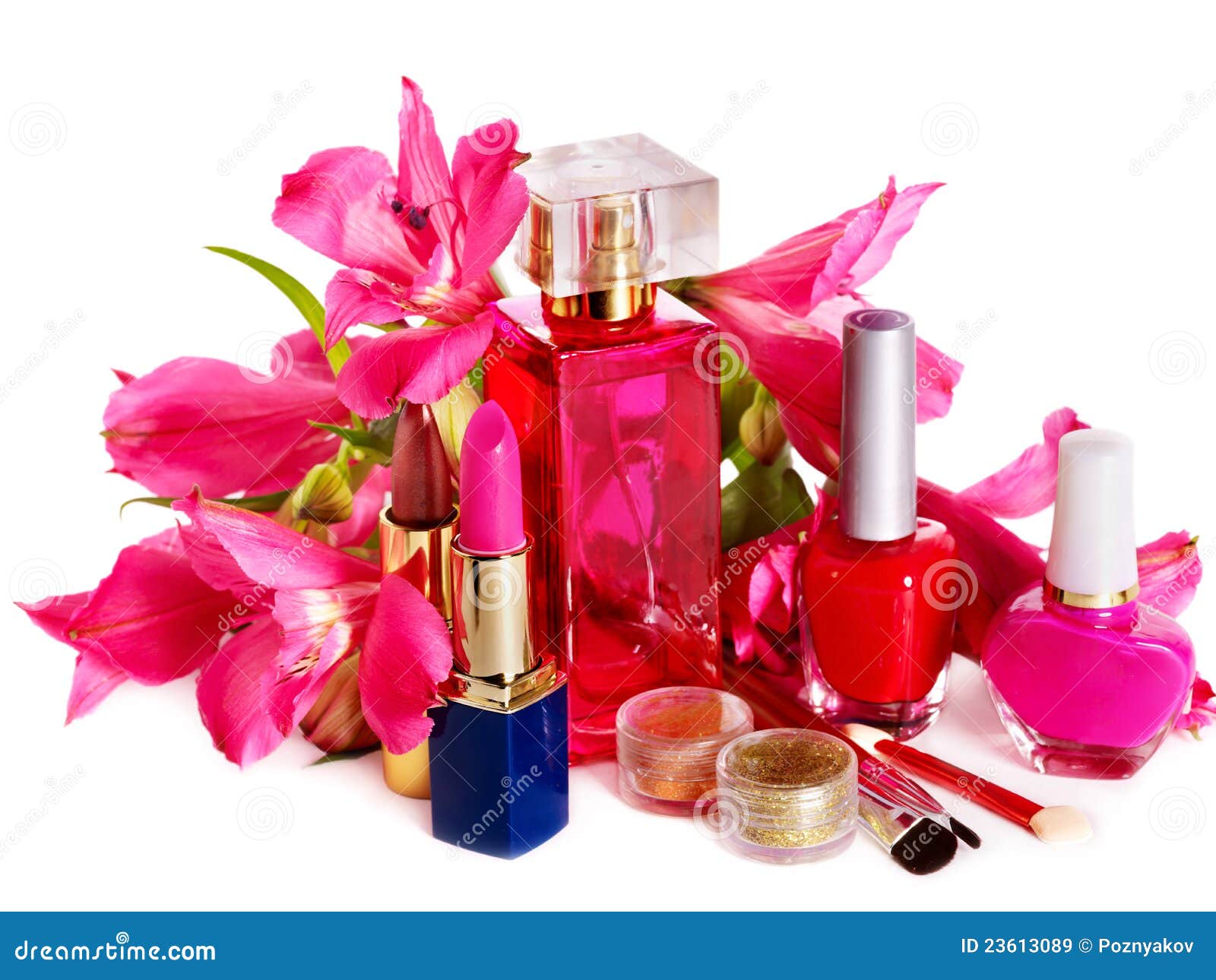 Decorative Cosmetics and Perfume. Stock Image Image of makeup, beauty