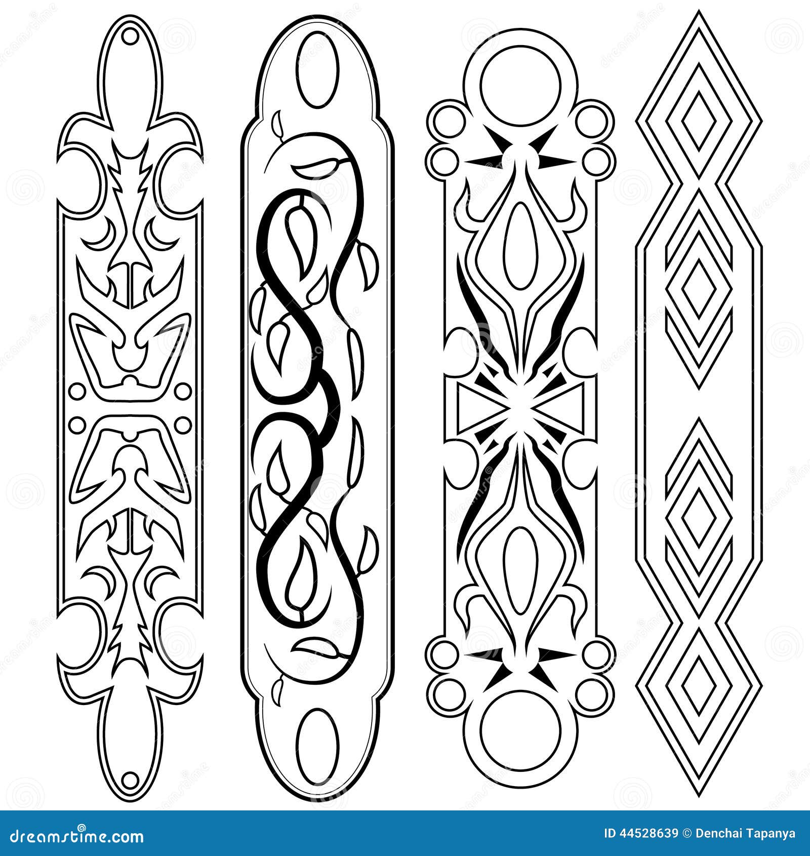 Decorative Design Vector Bar Stock Vector Illustration of vintage