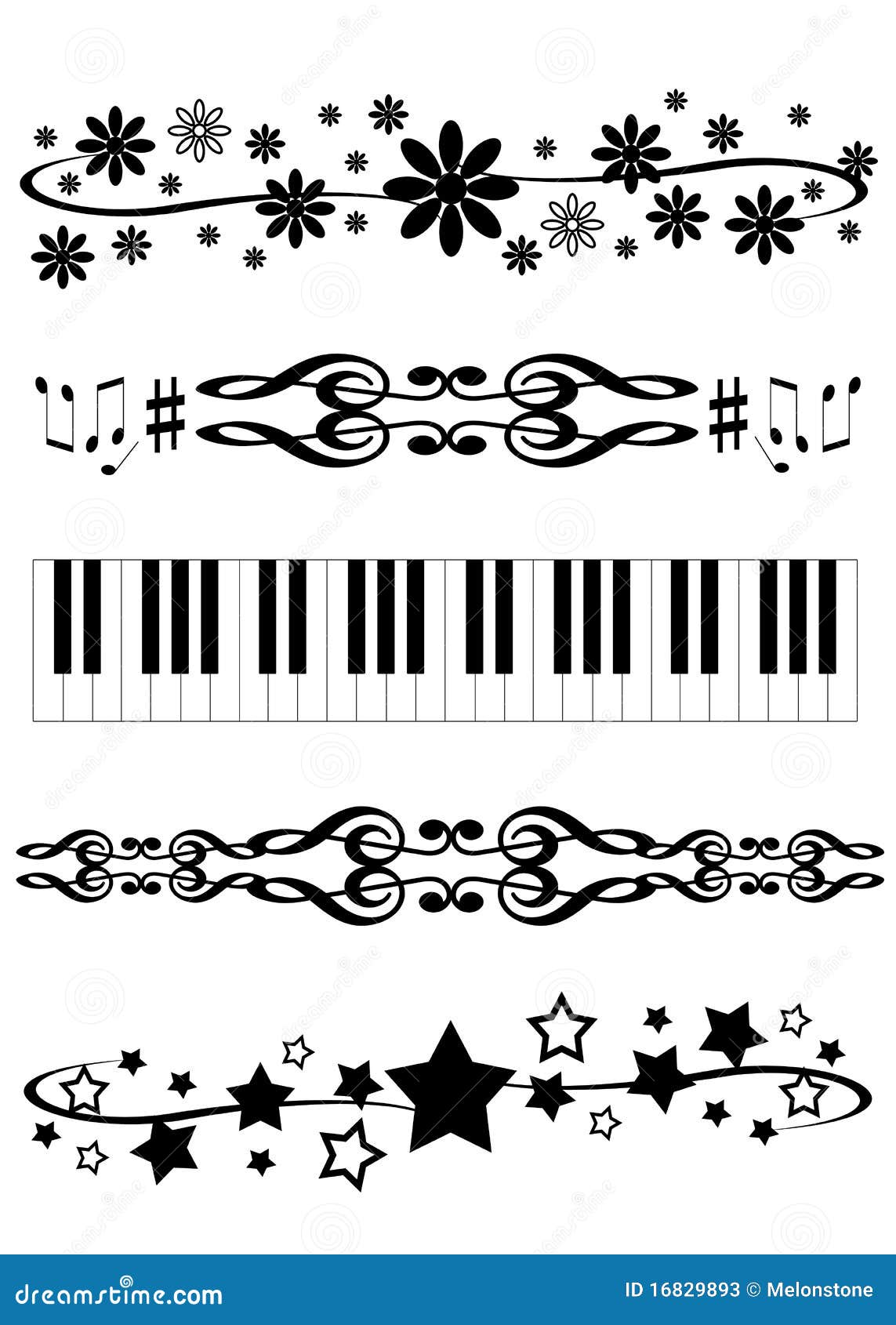 Decorative dividers stock vector. Illustration of breaks 16829893