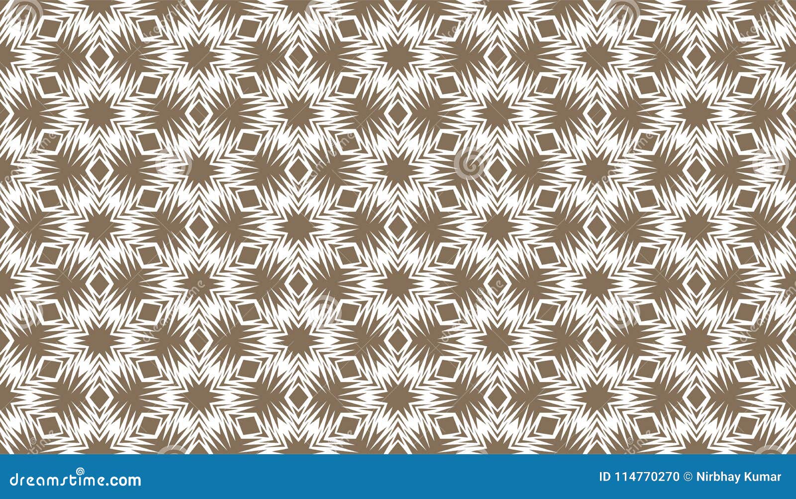decorative dots and floral geometric repeated pattern 