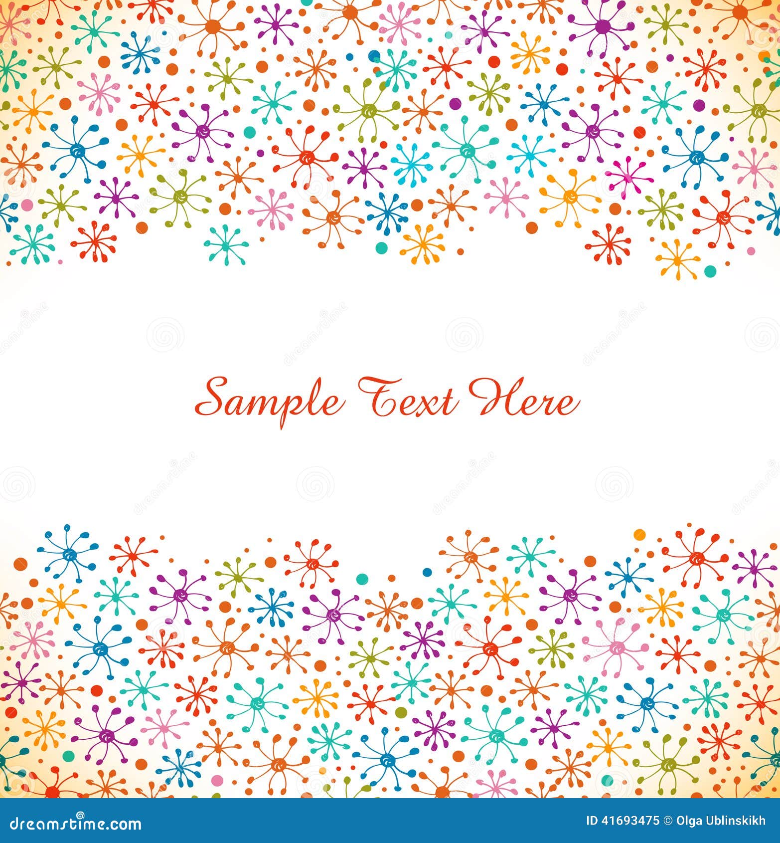 Download Decorative Drawn Banner. Doodle Hand Drawn Abstract Border ...