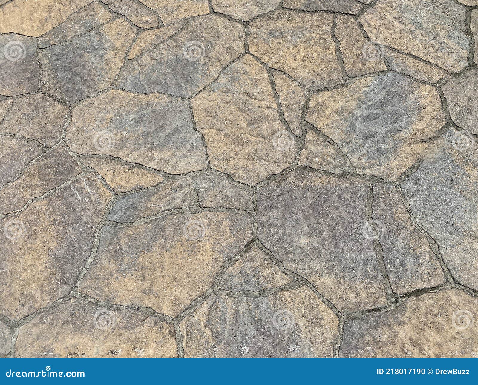 Decorative Driveway Pattern Rock Granite Stone Effect Construction