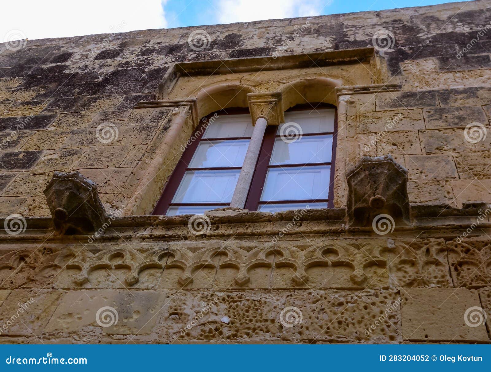 Decorative Elements and Windows in the Citadel of the Fortress on the