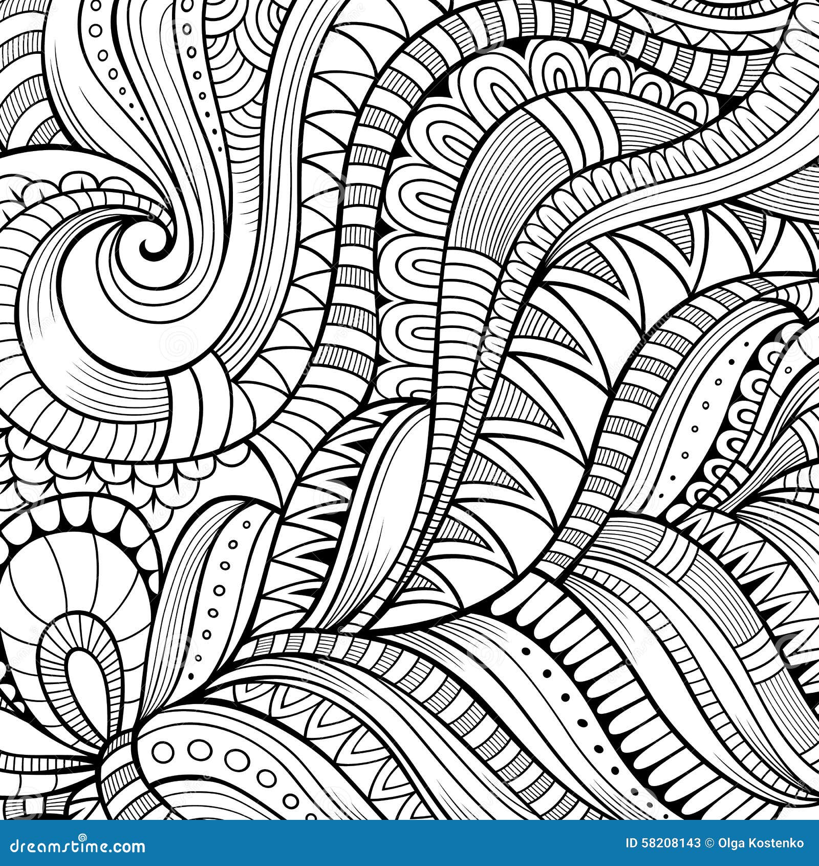 Decorative Ethnic Vector Background Stock Vector - Illustration of ...