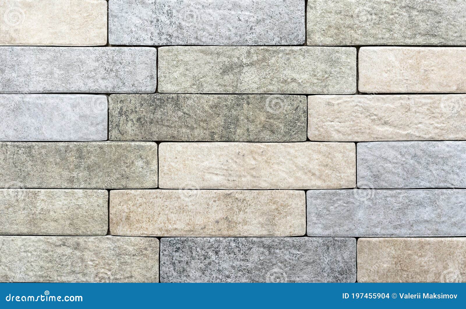 Decorative Finishing Stone. Texture of a Rough Stone Wall Stock Photo