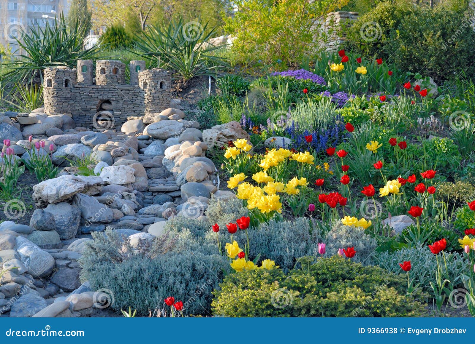 Decorative flower bed stock photo. Image of formal, beautiful 9366938