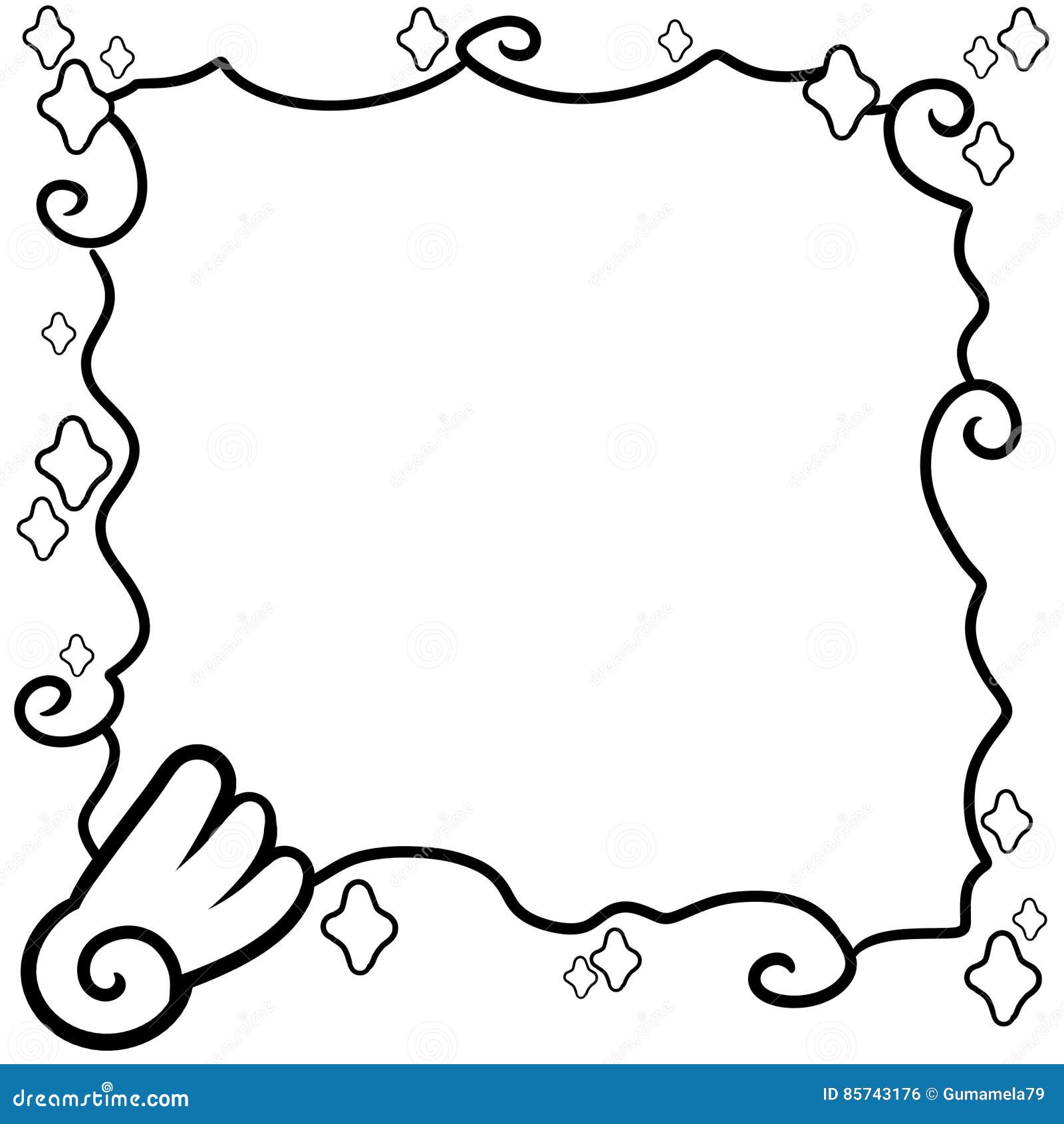 decorative frame border with dreamland deluxe