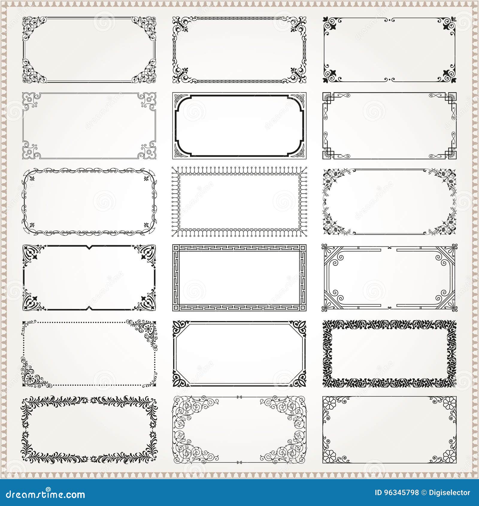 Download Decorative Frames And Borders Rectangle 2x1 Proportions ...