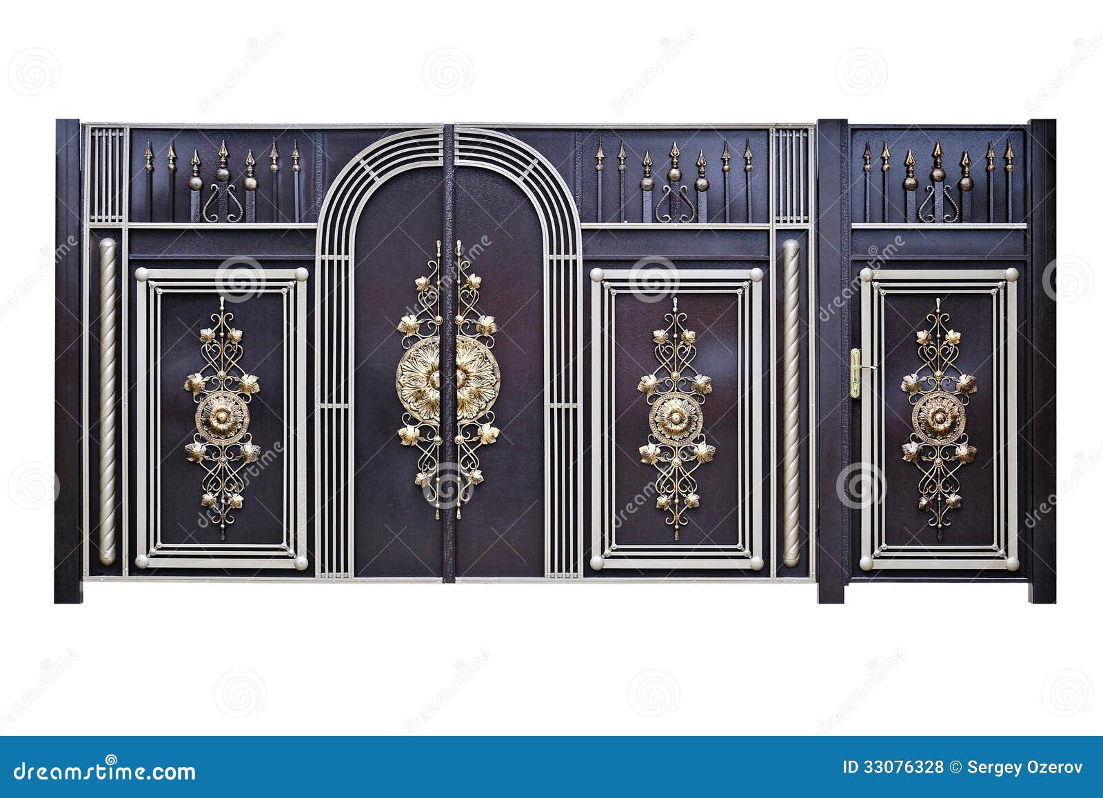 Decorative Gates and Doors. Stock Photo Image of architecture, symbol