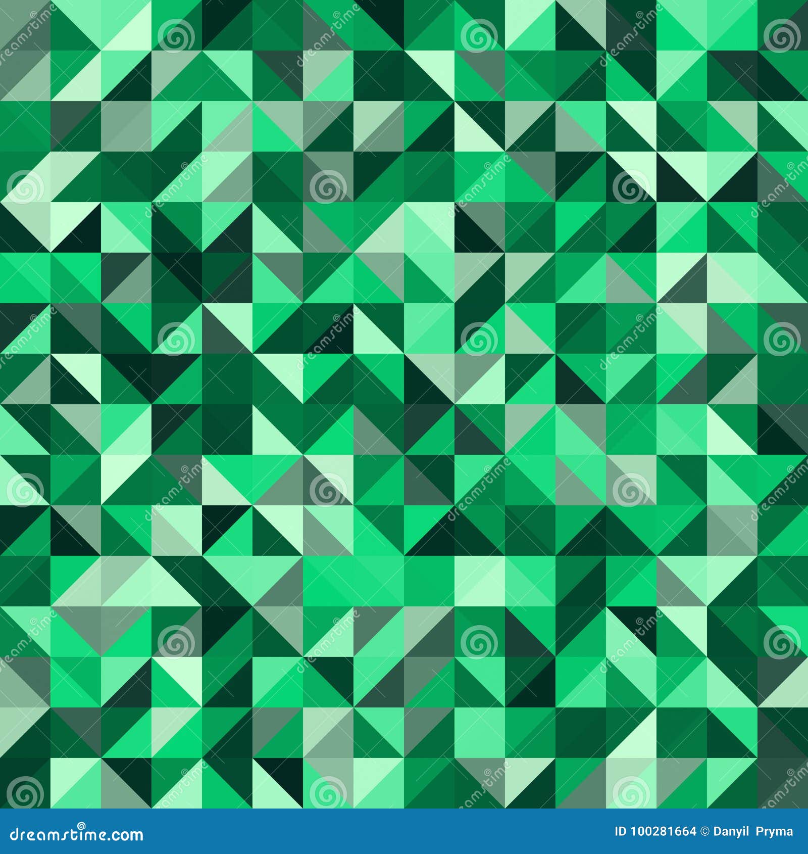 Decorative Geometric Shapes Seamless Pattern Stock Illustration