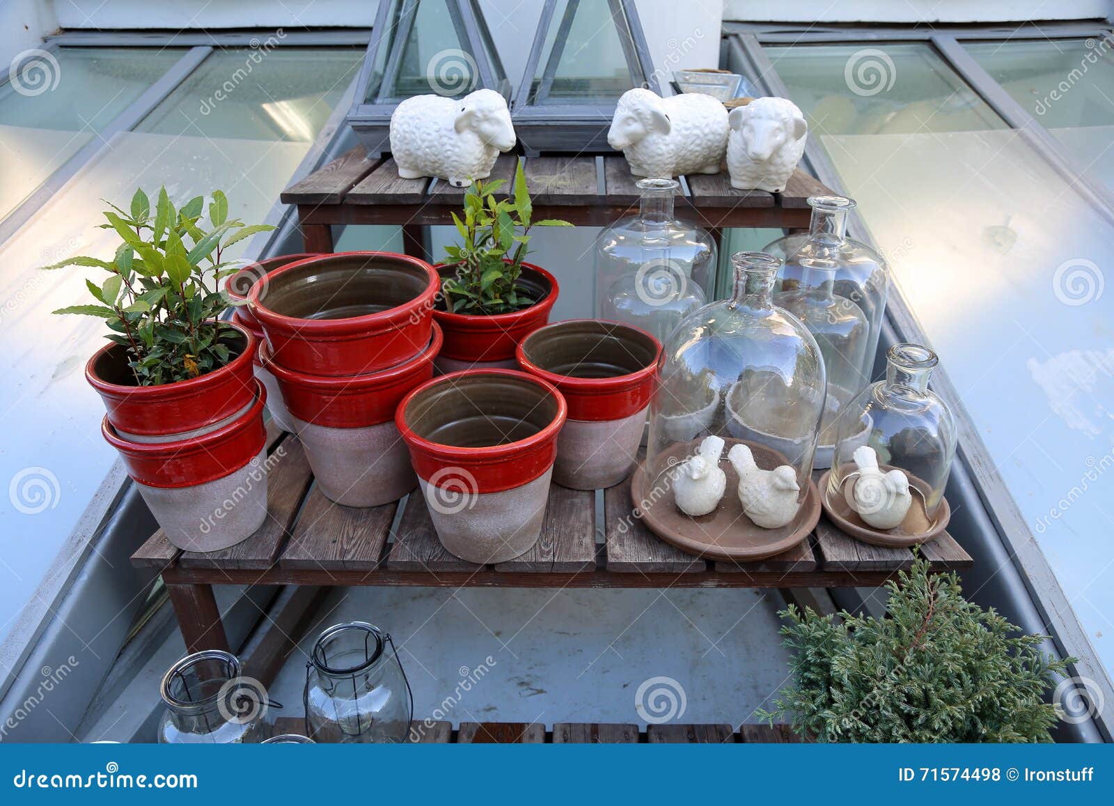 Decorative glass bottles stock photo. Image of idea, decoration 71574498