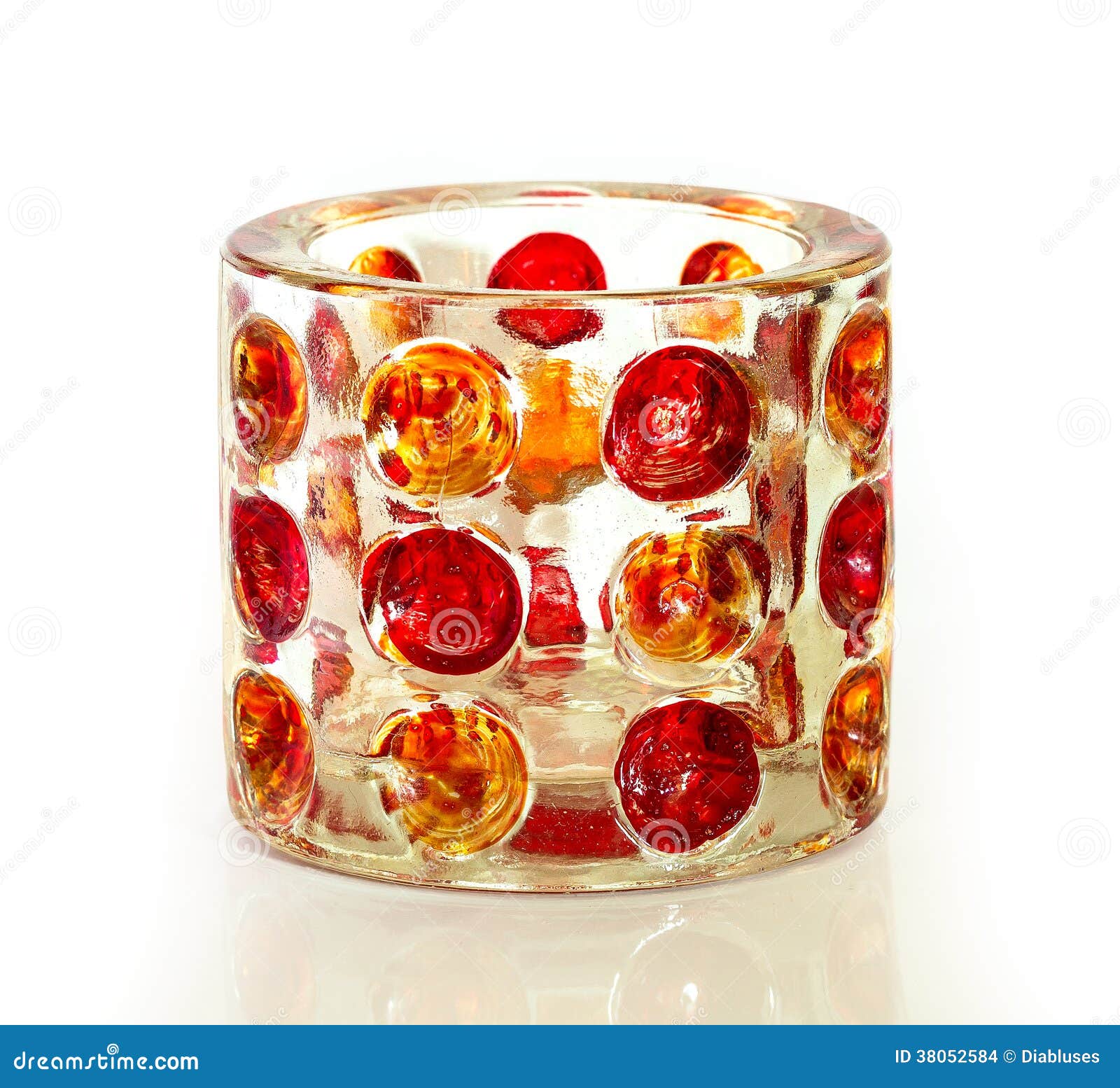 Decorative Glass Candle Holder Stock Photo Image of holder, white