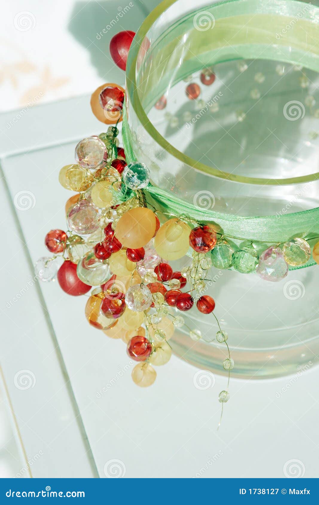 Decorative glass jar stock image. Image of decor, nice 1738127