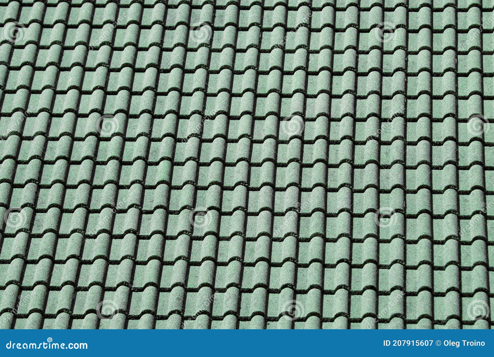 Decorative Green Tiles on the Roof Stock Image Image of decor, line