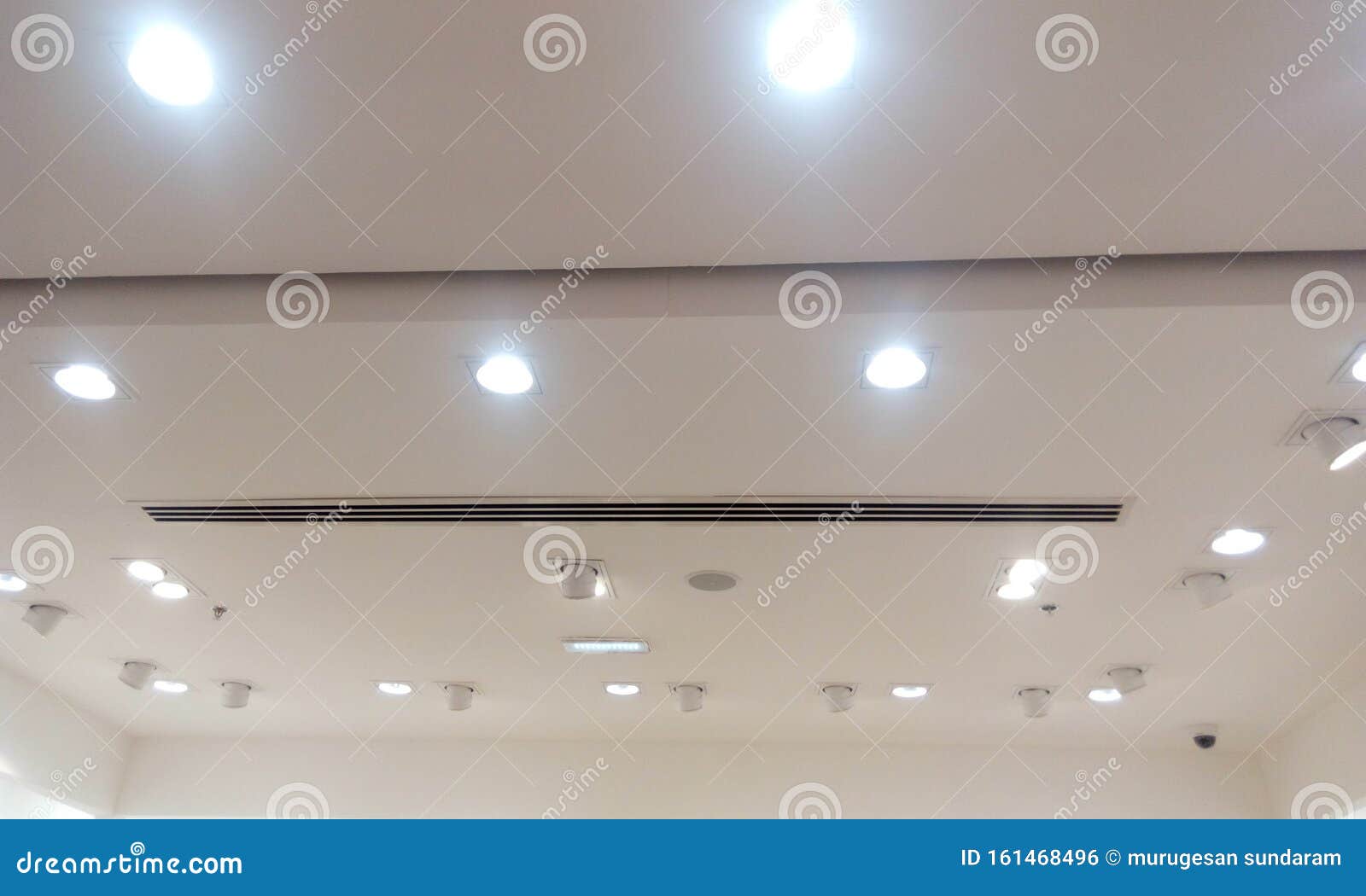 Decorative Gypsum False Ceiling And Coves Painted With With