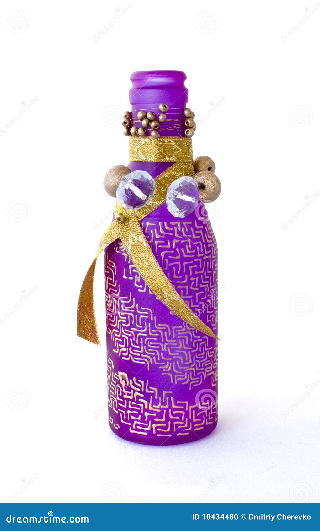 Decorative handmade bottle stock photo. Image of handmade 10434480