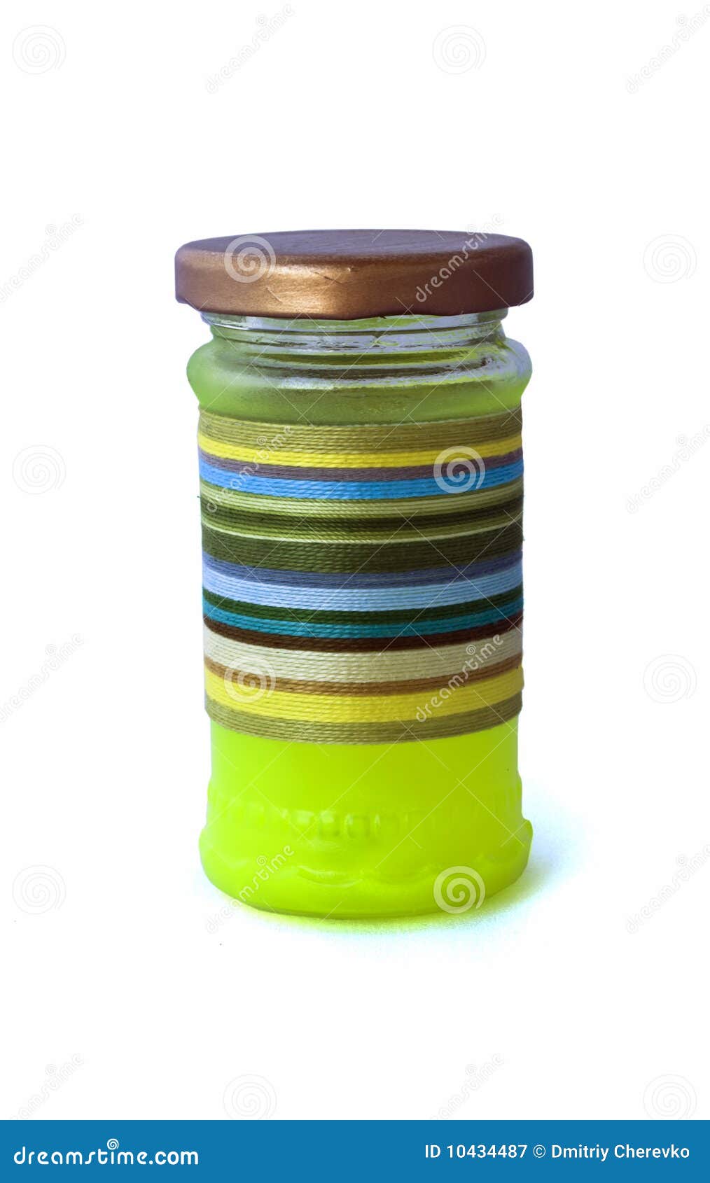 Decorative handmade bottle stock image. Image of glass 10434487