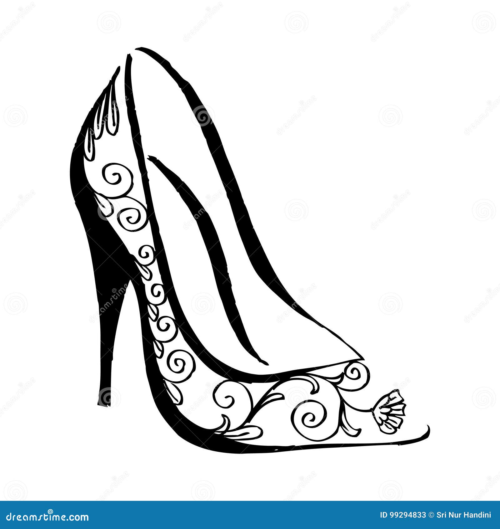 High heels,stiletto shoes drawing.Stay classy .Zebra print.